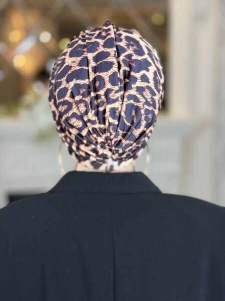 Leopar Desenli Çapraz Bone