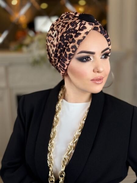 LEOPAR DESENLİ ÇAPRAZ BONE