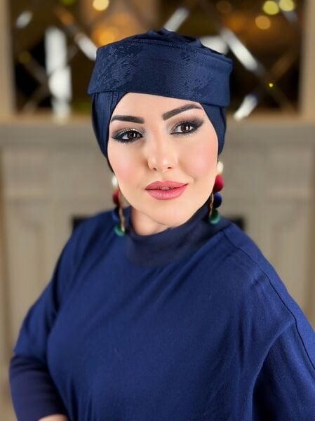 LACİVERT MADAM ŞAPKA BONE