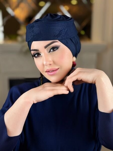 LACİVERT MADAM ŞAPKA BONE