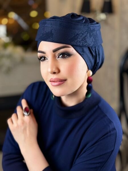 LACİVERT MADAM ŞAPKA BONE