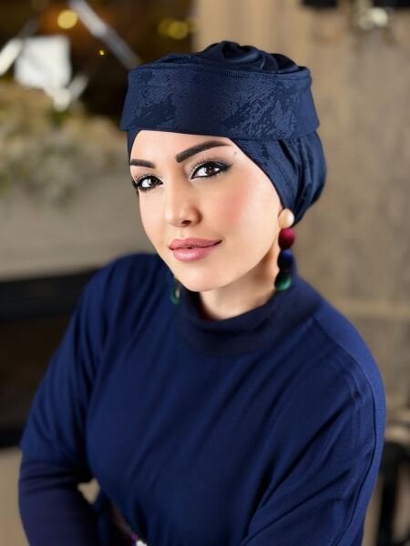 LACİVERT MADAM ŞAPKA BONE