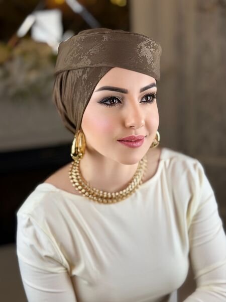 Sütlü Kahve Madam Şapka Bone
