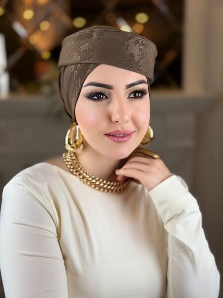 Sütlü Kahve Madam Şapka Bone