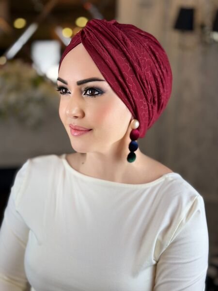 Bordo Dökümlü Düğüm Bone