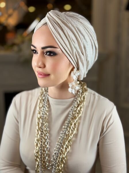 Bej Dökümlü Düğüm Bone