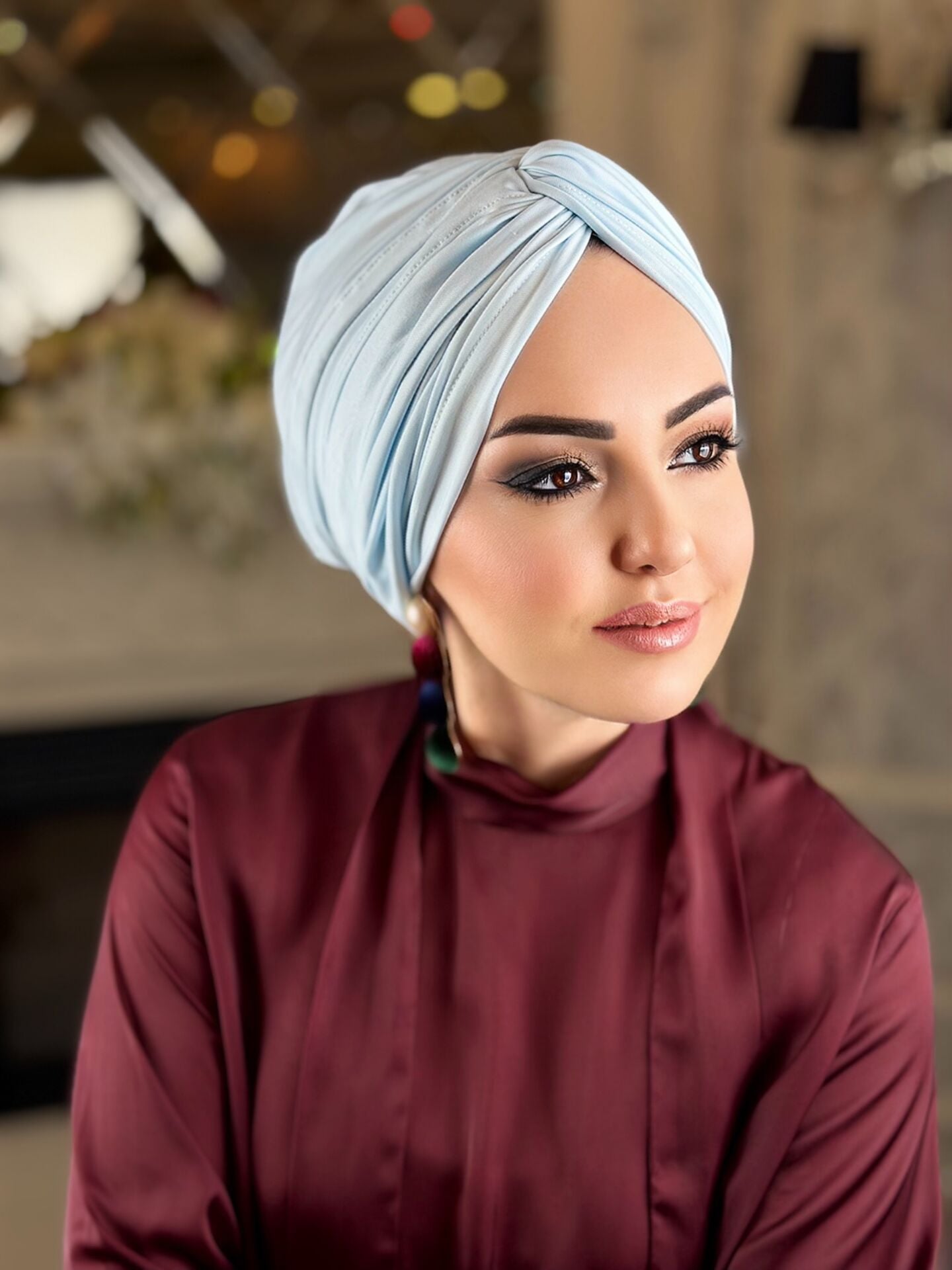 Bebe Mavi Düğüm Bone