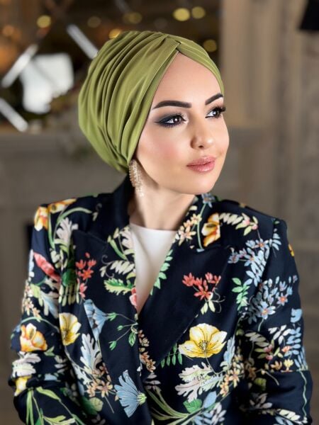 Asker Yeşili Dökümlü bone