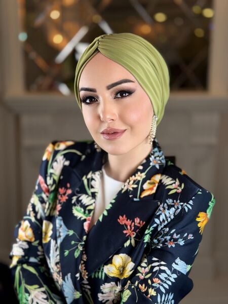Asker Yeşili Dökümlü bone
