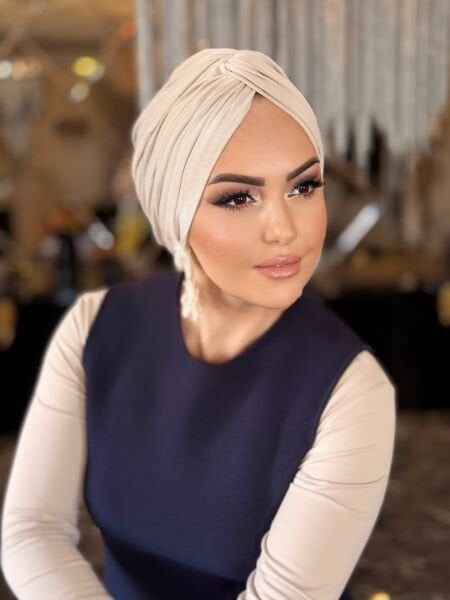 AÇIK BEJ DÜĞÜM BONE