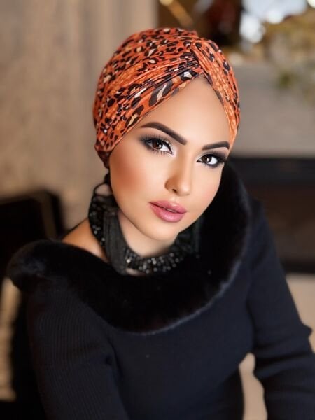 TURUNCU DESENLİ DÜĞÜM BONE