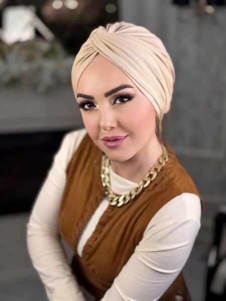 CREAM KNOT BONNET