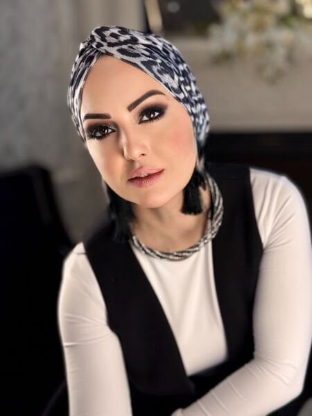 GRİ-SİYAH LEOPAR DÜĞÜM BONE