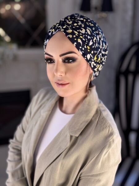 SİYAH-NEON PUANTİYELİ DÖKÜMLÜ BONE