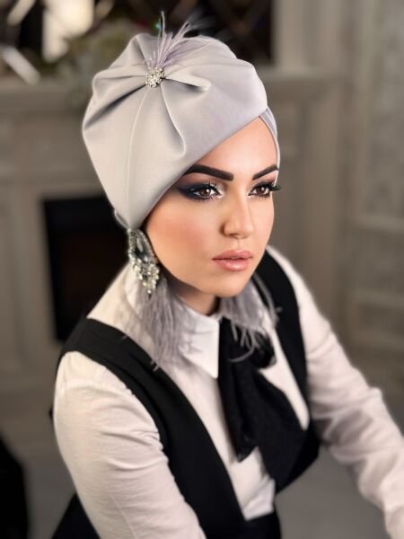 GRİ KURDALE MADAM ŞAPKA BONE