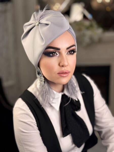GRİ KURDALE MADAM ŞAPKA BONE