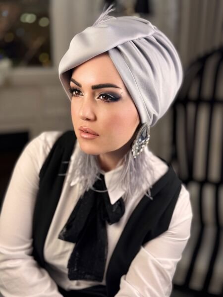 GRİ KURDALE MADAM ŞAPKA BONE
