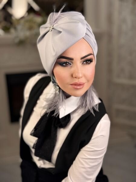 GRİ KURDALE MADAM ŞAPKA BONE