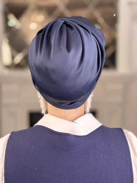 LACİVERT MADAM ŞAPKA BONE