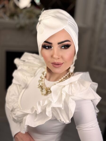 BEYAZ MADAM ŞAPKA BONE