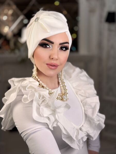 BEYAZ MADAM ŞAPKA BONE