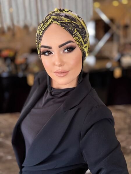 SİYAH-NEON DESENLİ DÖKÜMLÜ BONE