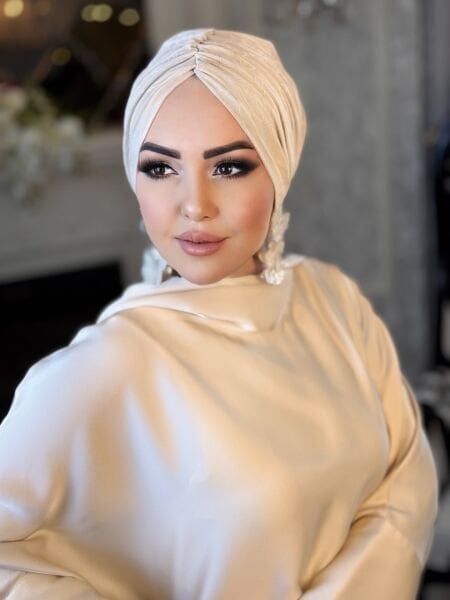 KREM DESENLİ DÖKÜMLÜ BONE