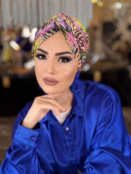 ÇOK RENKLİ DESENLİ DÜĞÜM BONE