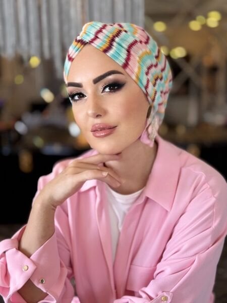 ÇİZGİLİ ÇOK RENKLİ DÜĞÜM BONE