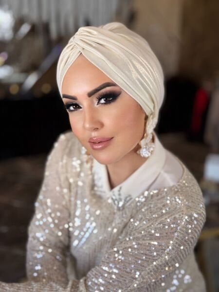 EKRU JAKARLI DÜĞÜM BONE